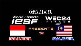 INDONESIA VS MALAYSIA GAME 1 IESF 2024 FANNY SEKYSS LEPASS mobilelegends [upl. by Xuaegram]