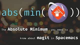 Git in SpacemacsEmacs with Magit [upl. by Helsell]