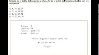 Examen SNNA  Matemáticas  50 Ejercicio 10 de 40  Problemas Propuestos [upl. by Elleinet]