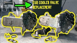 EGR VALVE AND COOLER ON A 2 LITRE DURATORQ DIESEL ENGINE [upl. by Notsuj]