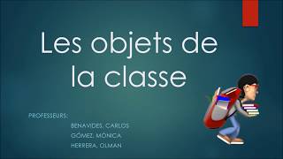 Les objets de la classe [upl. by Meggie]