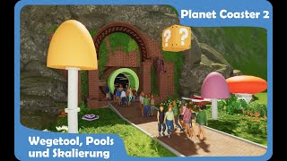 PLANET COASTER 2  Wegetool Pools und Skalierung  Feature Showcase planetcoaster2 planetcoaster [upl. by Aniaz]