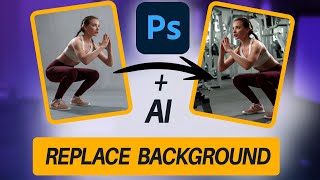 How To Change a Background in Photoshop with Generative Fill Ai [upl. by Garvey465]