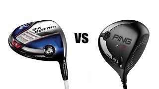 Callaway Big Bertha Driver Vs Ping I25 Driver Comparison and Review [upl. by Naot]