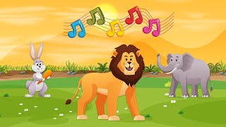 Yovvoyi hayvonlar qoʻshigʻi bolalar uchun Wild Animals Song [upl. by Ilehs357]