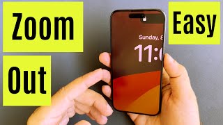 How to Zoom Out iPhone 15 Pro Max amp 15 Pro iPhone 15  3 Ways [upl. by Madian]