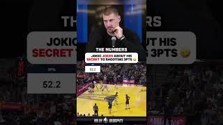 Jokic Jokes About His Secret to Shooting 3pts 🤣 [upl. by Yrtua759]