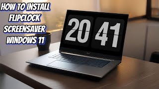 How to install FLIPCLOCK sreensaver on Windows 11 [upl. by Wickman]