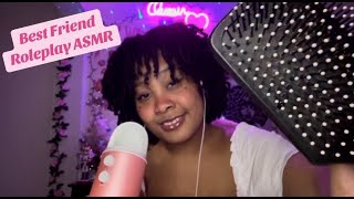 Soothing Hair Brushing amp Positive Affirmations ASMR  Best Friend POV Roleplay [upl. by Humfried]