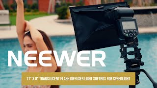 Introducing the Neewer 11quot x 8quot Translucent Flash Diffuser Light Softbox for Speedlight [upl. by Rawdan]