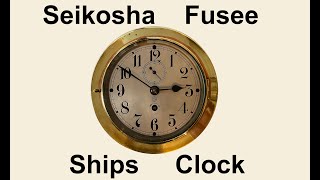 Seikosha Fusee Ships Clock inspection for Ron from Iowa 90 [upl. by Lubbock]