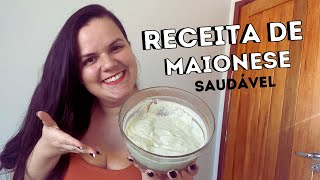 COMO FAZER MAIONESE COM OVO COZIDO  Maionese rápida e fácil  Alimentação saudável [upl. by Yetnom]