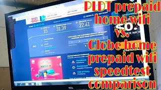 PLDT home prepaid wifi vs Globe prepaid home wifi which is better [upl. by Coltun]