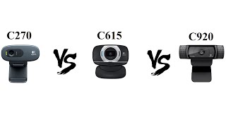 Logitech C270 vs C615 vs C920 [upl. by Sile]