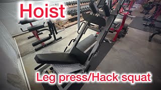 Hoist Leg pressHack squat combo machine review [upl. by Dermott]