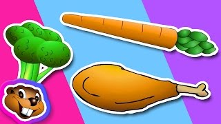 Learn Vegetables and Meats Clip  English Preschool Education [upl. by Ramedlaw259]