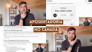 TFSA vs RRSP  Contas de Aposentadoria no Canadá [upl. by Meibers]