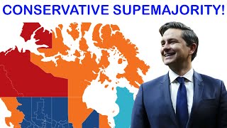 Canada Election Polls Conservative Supermajority [upl. by Noyerb929]