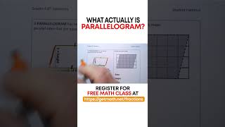 What is a Parallelogram Geometry Basics parallelogram geometry shorts [upl. by Annayt]