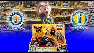 New Imaginext Toys Toys R Us New Batman amp Robin Red Batmobile amp Jetpack [upl. by Nagyam855]