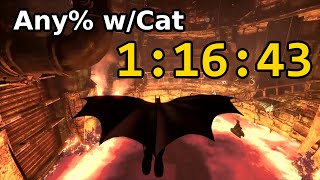 Batman Arkham City Speedrun Any wCat in 11643 [upl. by Azeret]