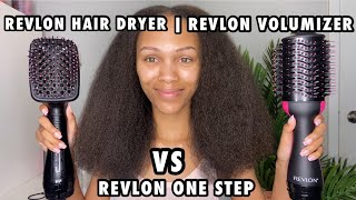 Revlon One Step Volumizer VS One Step Hair Dryer On Natural Hair  Which One Is Better [upl. by Ahsilyt]