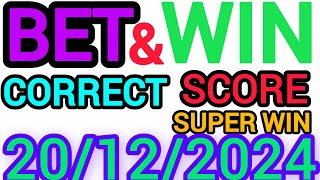 CORRECT SCORE PREDICTIONS 20122024FOOTBALL PREDICTIONS TODAYSOCCER BETTING TIPSSURE TIPS [upl. by Eden640]