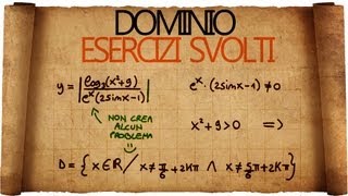 Dominio di una funzione  Esercizi Svolti [upl. by Aoh982]