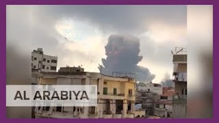 Compilation of videos show moment explosions rip at Beirut port [upl. by Aicyla]