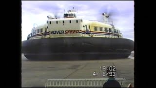 1993 Hover Speed Hovercraft Dover to Calais [upl. by Robaina]