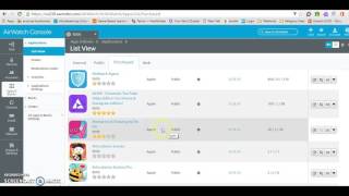 Using the Airwatch Console for App Installation [upl. by Howell]