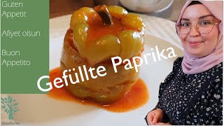 Gefüllte Paprika  Vegan und gesund  Super lecker und schnell zubereitet  GencCares 2020 [upl. by Barina]