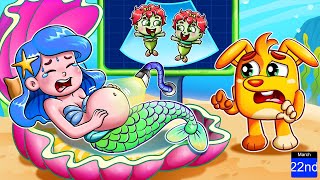 Mermaid Zombie Pregnant  Taking Care Baby  More Zozobee Nursery Rhymes amp Kids Songs [upl. by Nibas265]