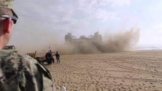 Military hovercraft at Patriotic Festival in Va Beach [upl. by Enirok641]