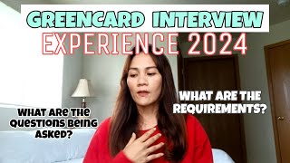 GREENCARD INTERVIEW EXPERIENCED  GREENCARD TIMELINE 2024  Jane Fordan Official [upl. by Aamsa]