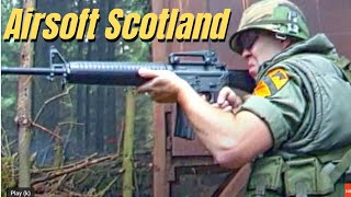 Airsoft War  G36 AK47 L85 M16 MP5 POW Scotland [upl. by Ayahs]