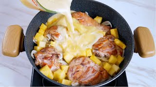 Prepare este sabroso pollo con piña y sorprendí a todos en casa [upl. by Ebanreb]