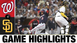 Nationals vs Padres Game Highlights 7521 MLB Highlights [upl. by Elma]