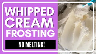 Easy Stabilized Whipped Cream Frosting 4 Simple Ingredients [upl. by Gabriella]