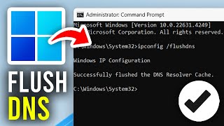 How To Flush DNS Cache In Windows 11 amp 10  Full Guide [upl. by Naihtsirc]