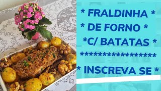 Fraldinha de forno com batatas l Saborosaaa [upl. by Quartas]