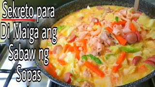 Ganito ako Magluto ng Sopas Hanggang sa Huling Sandok may SabawPatok na PangnegosyoMacaroni Soup [upl. by Thanos]