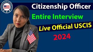 US Citizenship Interview  OFFICIAL USCIS N400 Naturalization Test [upl. by Howund]