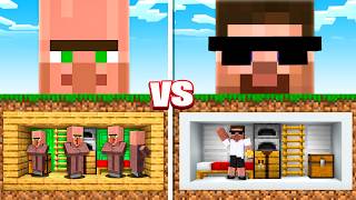 VILLAGER BASE vs CARRY DEPIE BASE IN MINECRAFT️‍🔥 [upl. by Hgielsa]