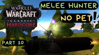 World of Warcraft Classic HARDCORE SSF Dwarf Melee Hunter No Pet Relaxing Gameplay Part 10 [upl. by Tiemroth614]