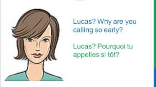 Dialogue 7  English French Anglais Français  What time is it  Quelle heure estil [upl. by Laux]