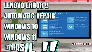 HOW TO FIX LENOVO LAPTOP ERROR AUTOMATIC REPAIR WINDOWS 10 [upl. by Uke]