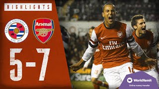 THE CRAZIEST MATCH EVER  Reading 57 Arsenal  Classic highlights  2012 [upl. by Ocinemod6]