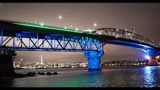 Auckland Harbour Bridge Vector Lights 2019 [upl. by Nocaj]