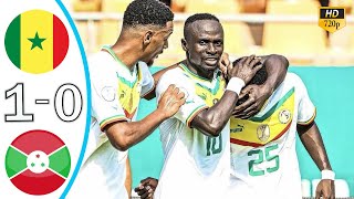 Senegal vs Burundi 10 Hіghlіghts amp All Goals  AFCON Qualifiers 2024 [upl. by Ayad]